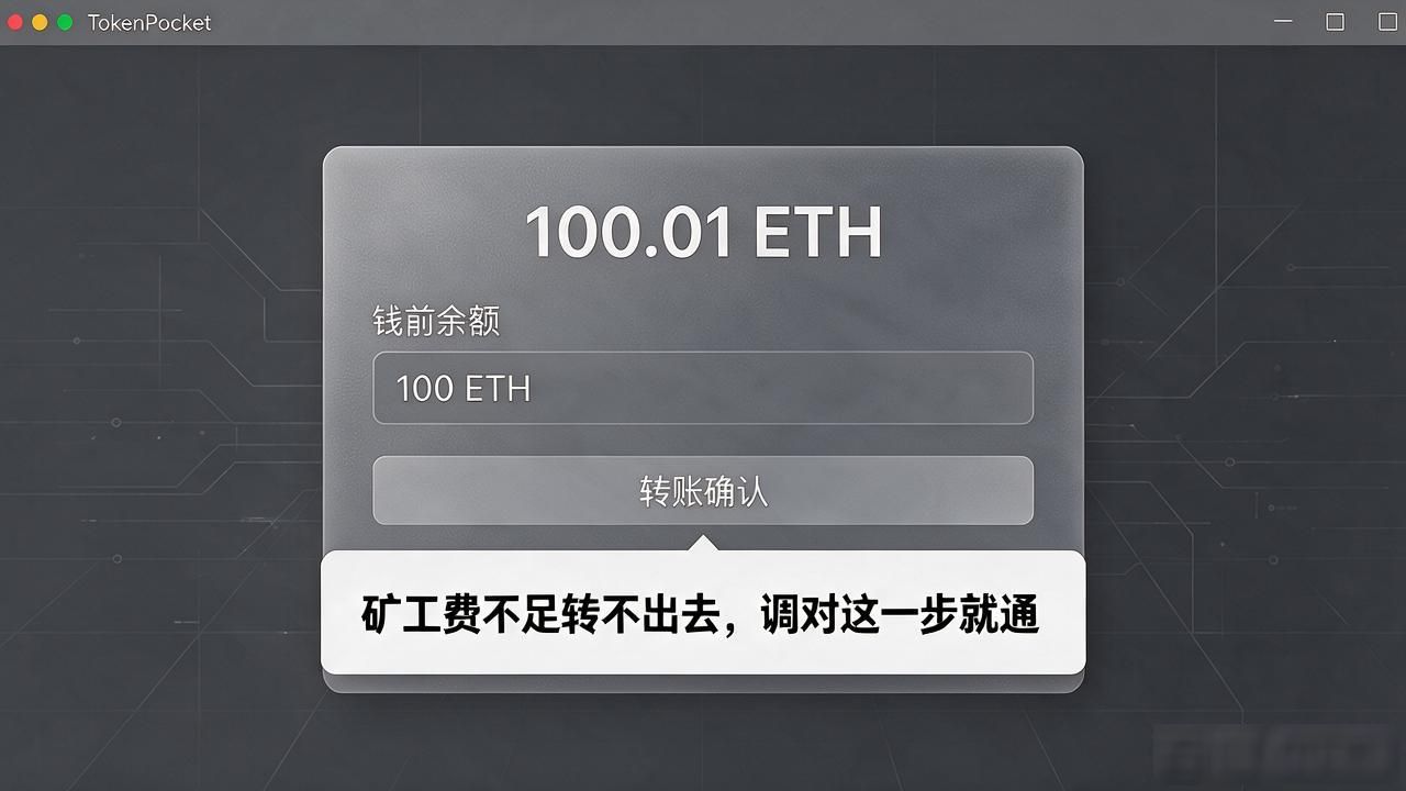 tp钱包转账矿工费不足转不出去，调对这一步就通