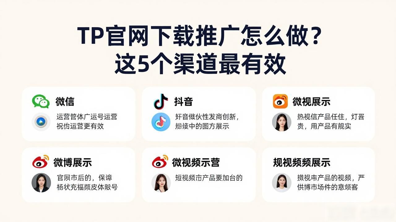 TP官网下载推广怎么做?这5个渠道最有效