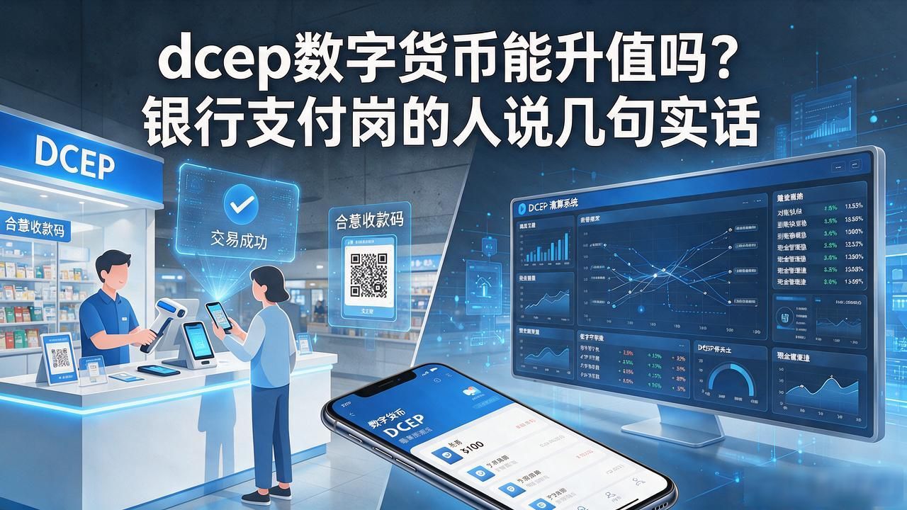 dcep数字货币能升值吗？银行支付岗的人说几句实话