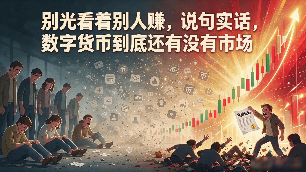 别光看着别人赚，说句实话，数字货币到底还有没有市场
