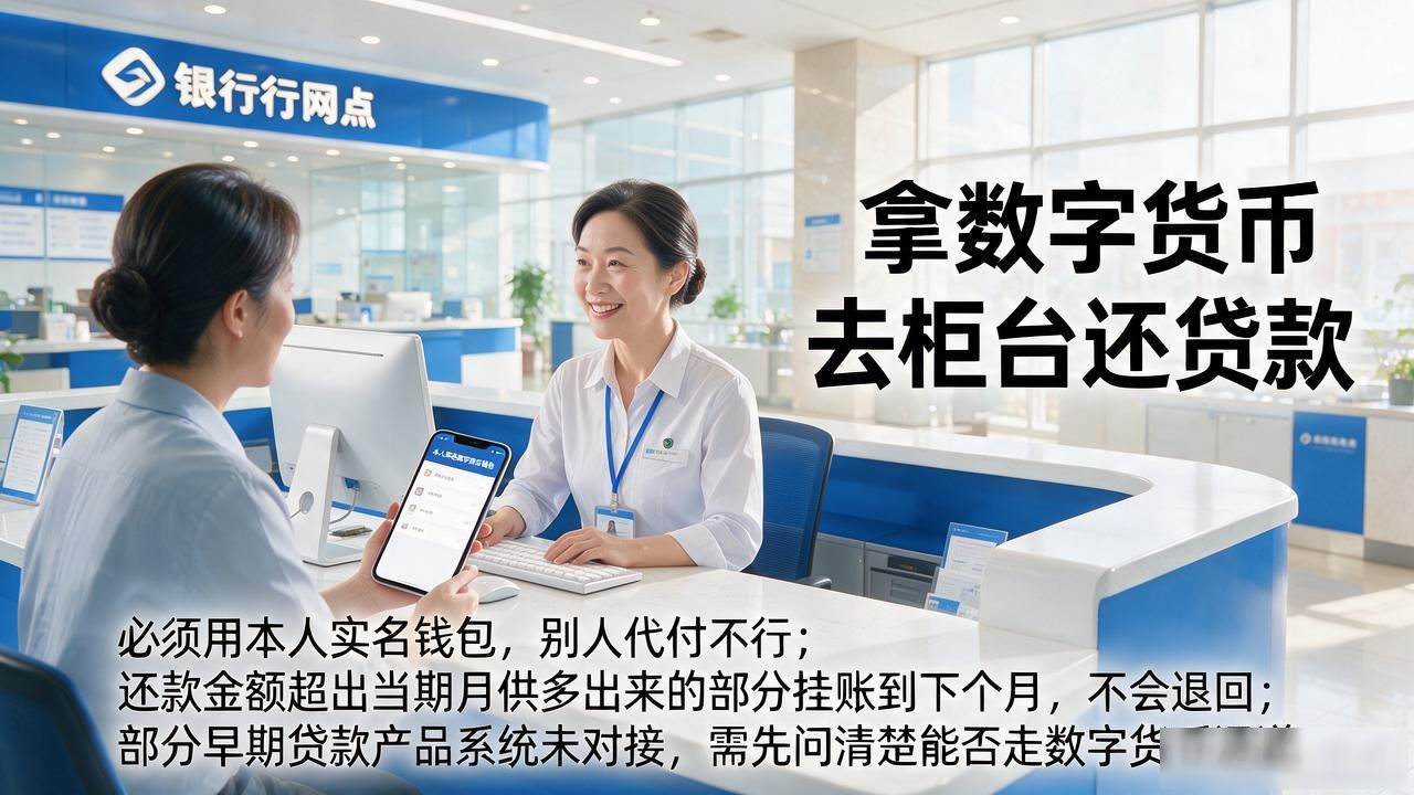 拿数字货币去柜台还贷款，现场到底怎么操作？