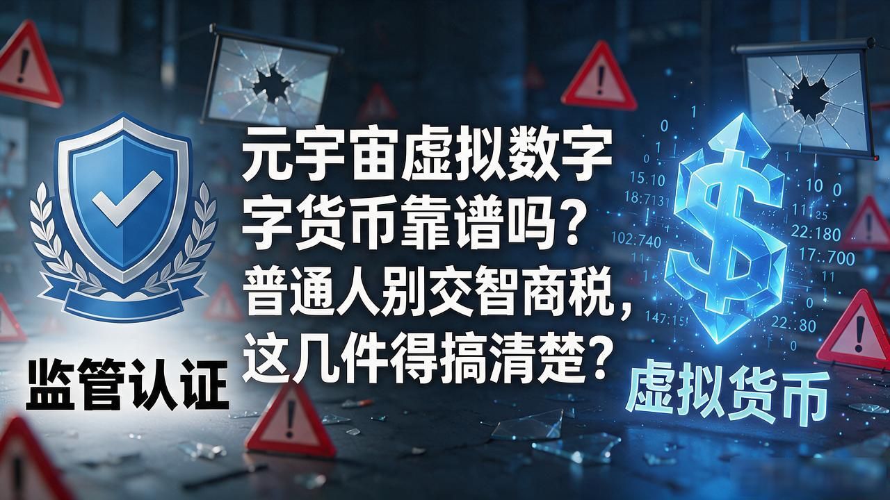 元宇宙虚拟数字货币靠谱吗?普通人别交智商税,这几件得搞清楚
