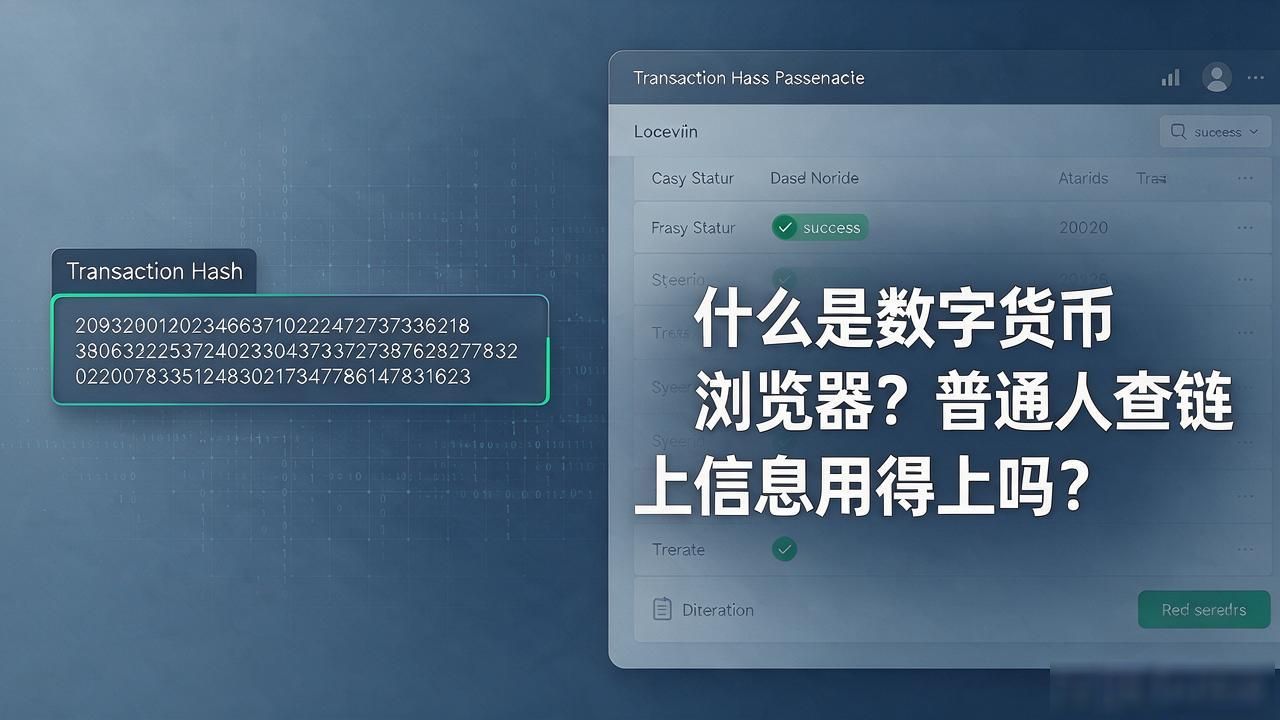 什么是数字货币浏览器？普通人查链上信息用得上吗，看完这篇就懂