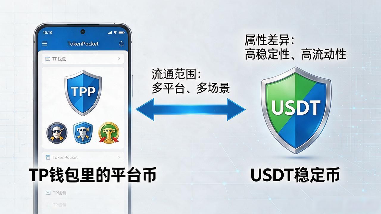 TP钱包里的平台币到底是啥？跟USDT有啥区别
