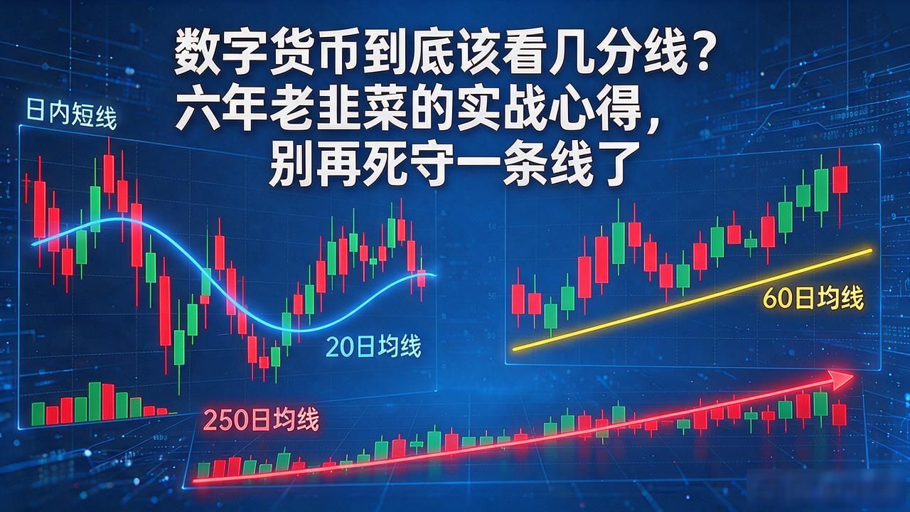 数字货币到底该看几分线?六年老韭菜的实战心得,别再死守一条线了