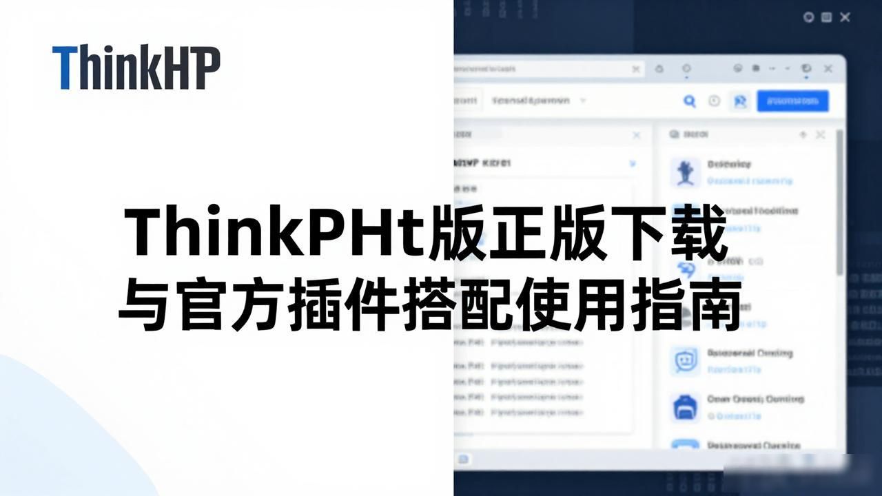 ThinkPHP正版下载与官方插件搭配使用指南