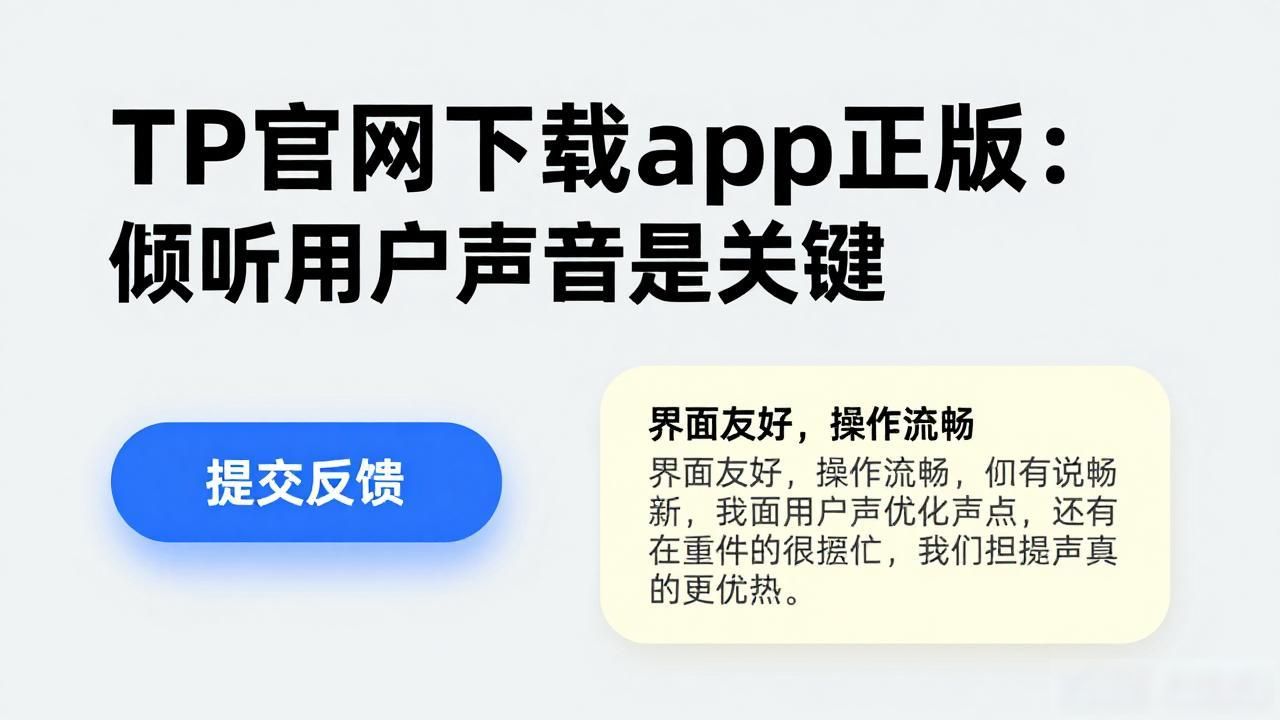 TP官网下载app正版:倾听用户声音是关键