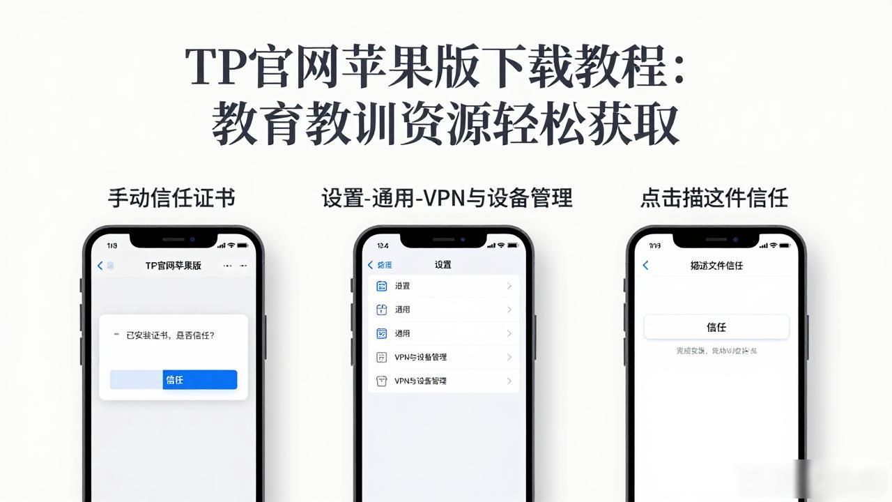 TP官网苹果版下载教程:教育培训资源轻松获取