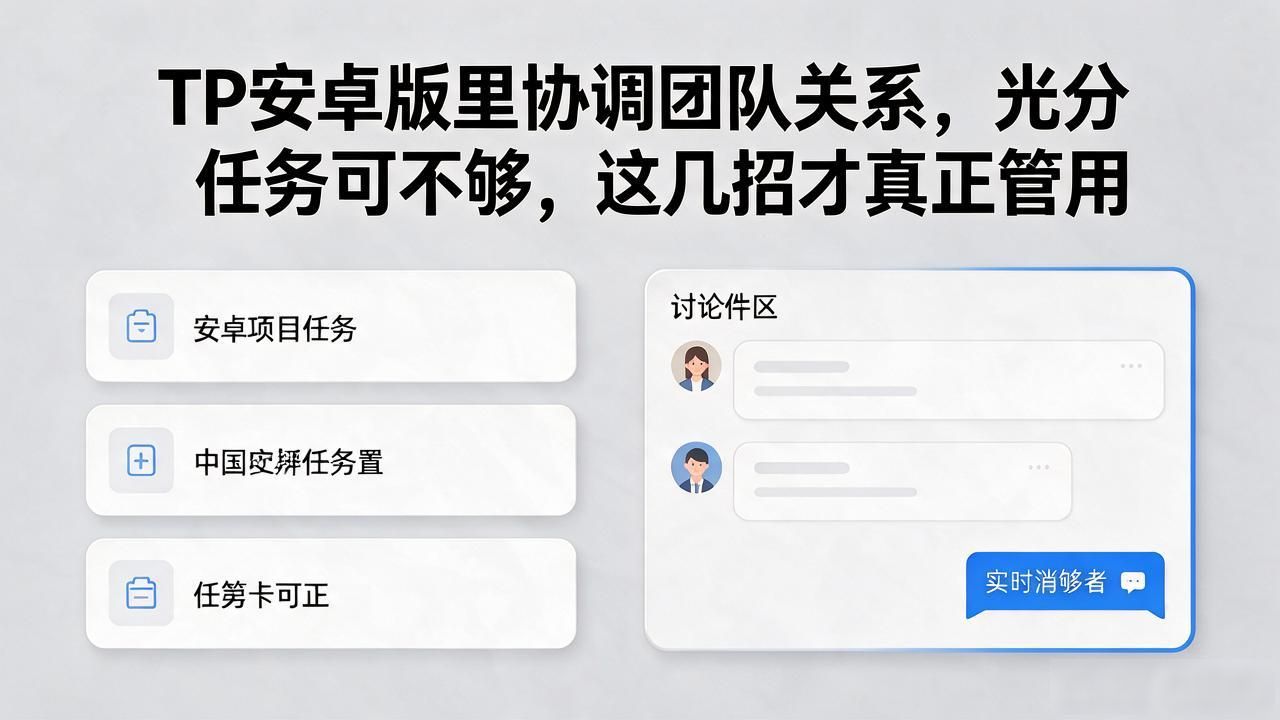 TP安卓版里协调团队关系，光分任务可不够，这几招才真正管用